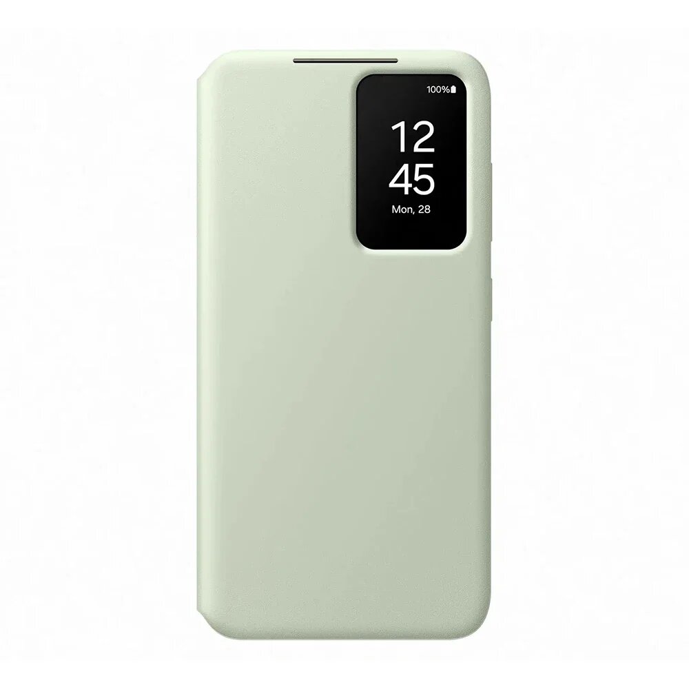 Оригинальный чехол для смартфона Samsung Galaxy S24 S24+ S24 Plus Smart View Wallet EF-ZS921 EF-ZS926, Light Green, Для Galaxy S24 +