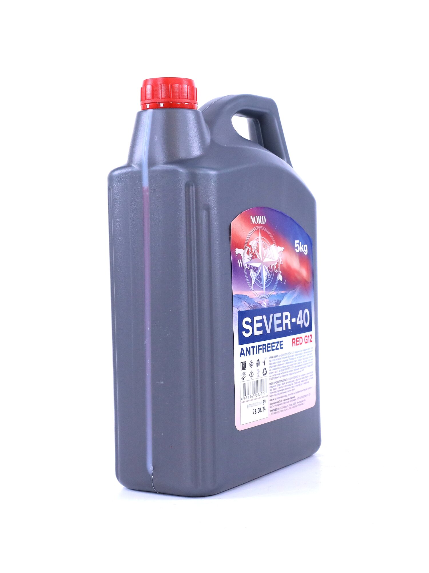 Жидкость охлаждающая/Антифриз от бренда "SEVER" Red-40 G12 5 кг — фото 1