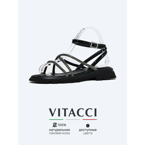 фото Сандалии vitacci, размер 39, черный
