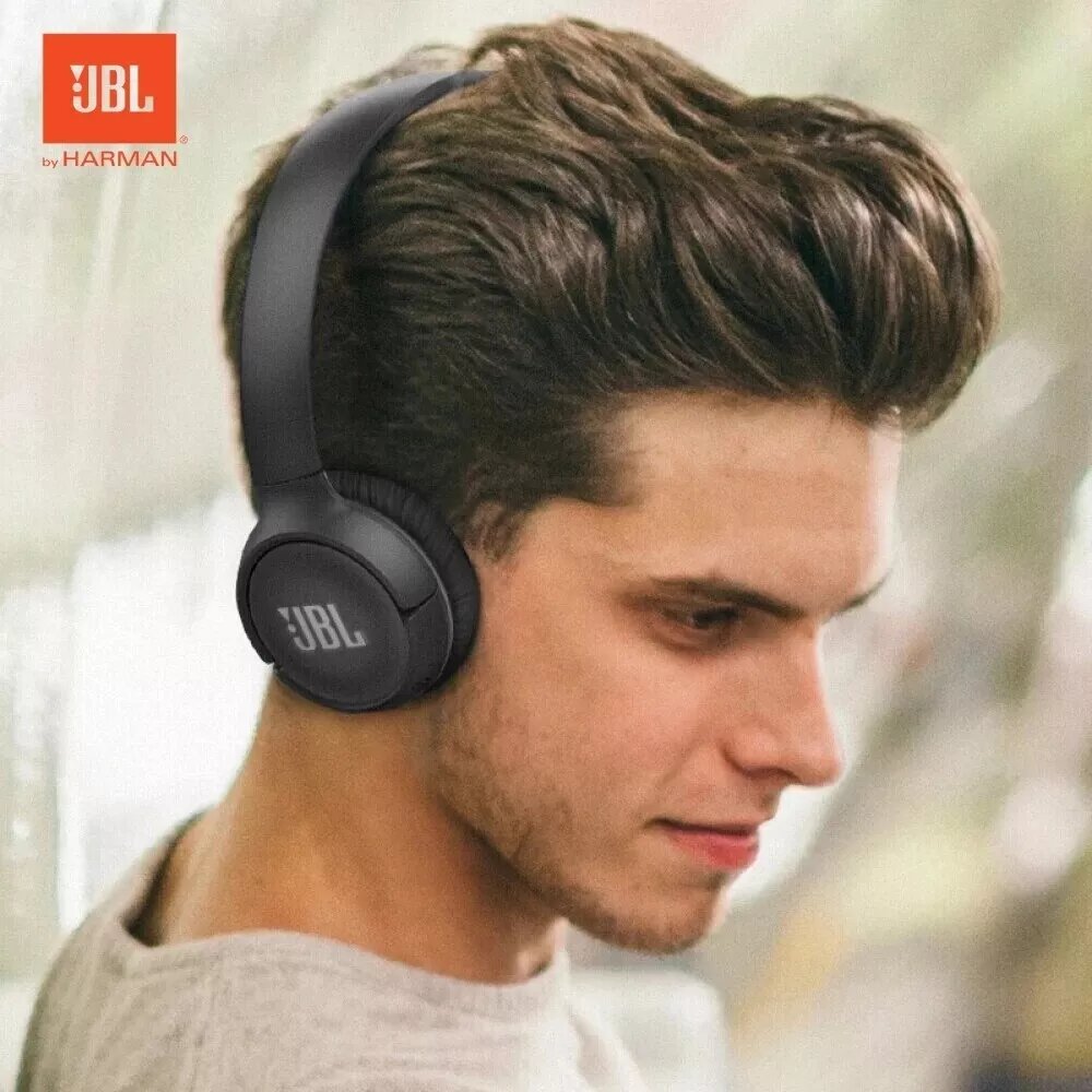 Наушники JBL Tune 510BT, беспроводные, накладные, складные, с регулировкой громкости, чёрные