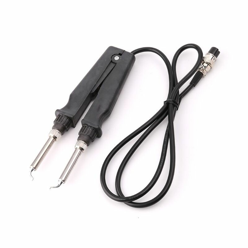 902 ESD SMD Двойной паяльник Пинцет с зажимом для ручки Нагревательные плоскогубцы St