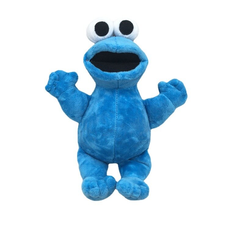 Мягкая игрушка синий Куки монстр Улица сезам маппет 25 см