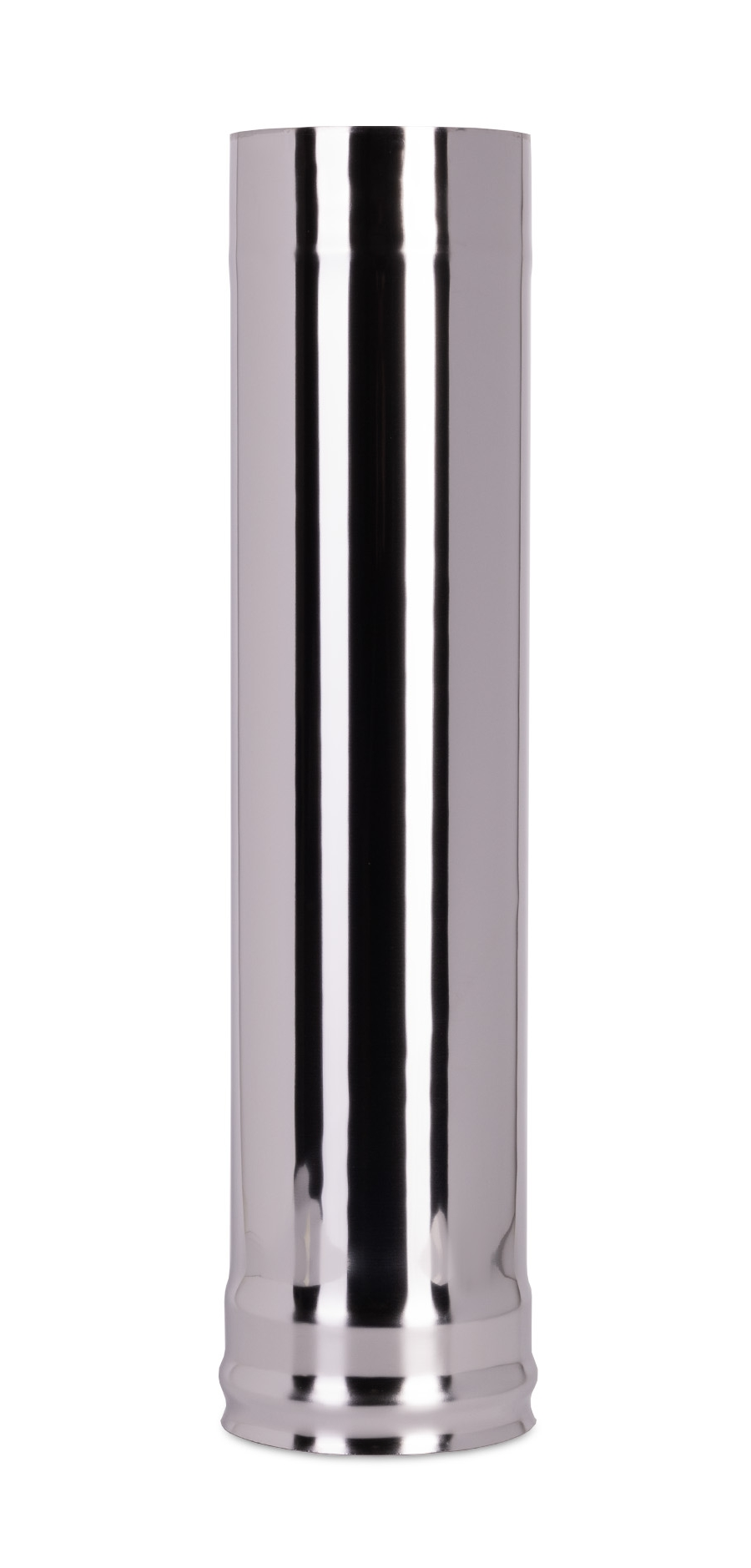 Труба дымоходная Сталь Мастер одностенная  из нержавеющей стали AISI 430 толщиной 1мм  серебристая  диаметр 115мм  длина 0 5м   строительство и ремонт