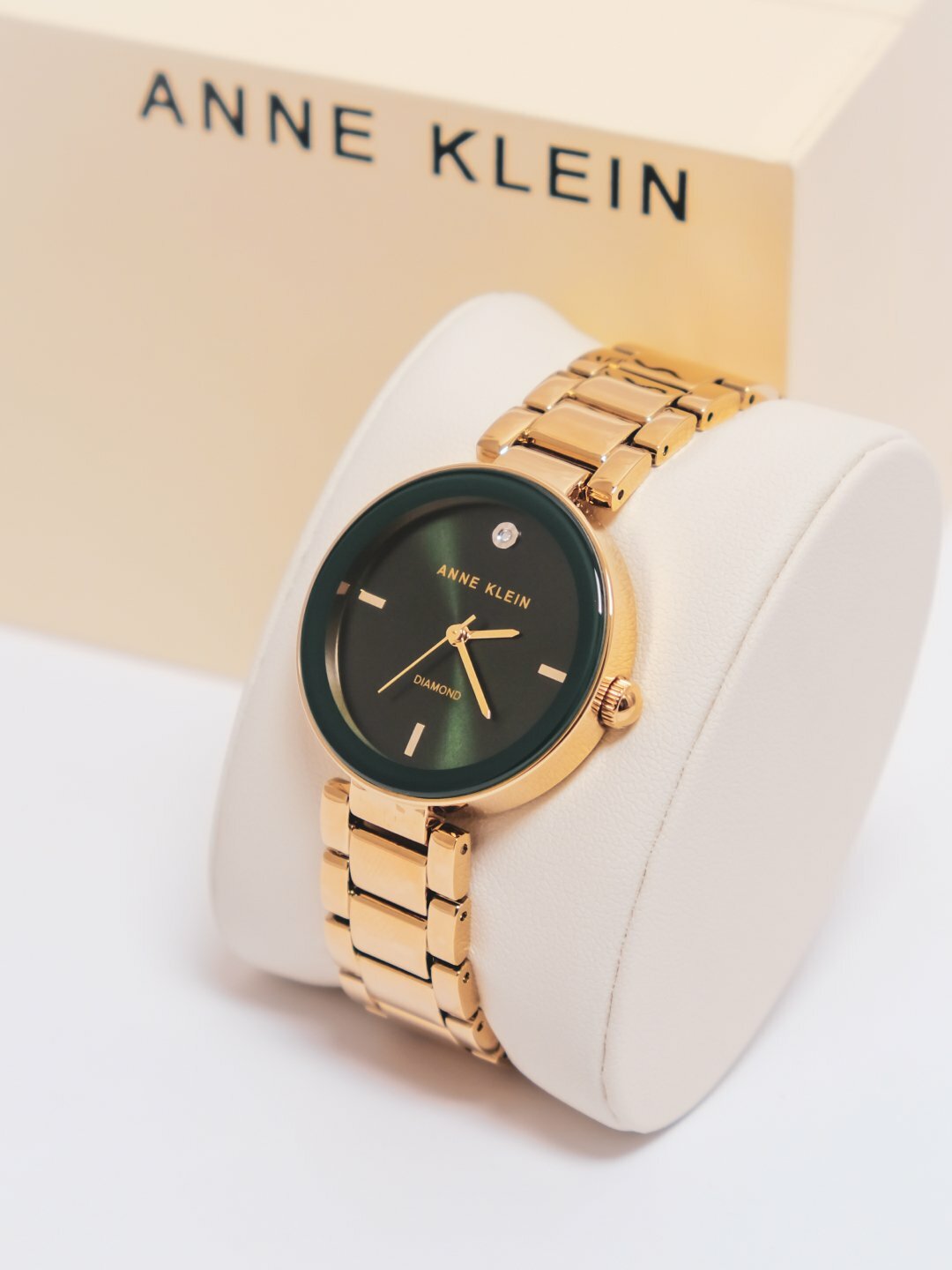 Наручные часы ANNE KLEIN Diamond, золотистый/зеленый