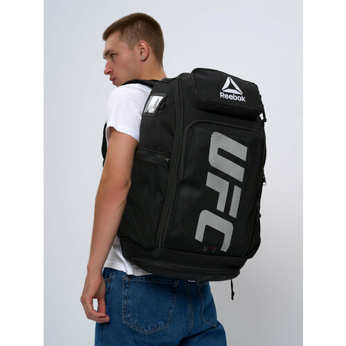 Рюкзак Reebok UFC, Cordura, 51 л, непромокаемый, черный, для единоборств