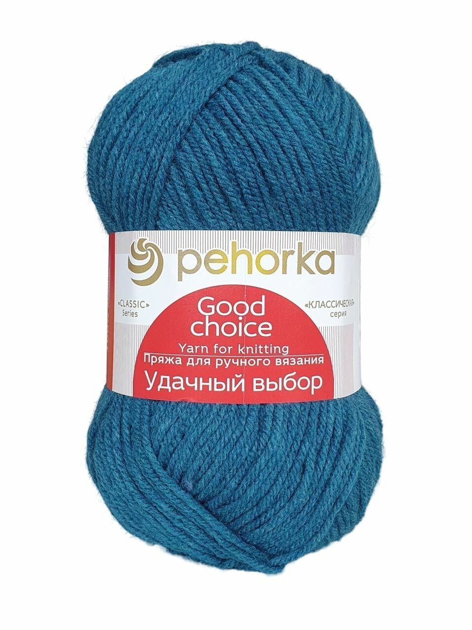 Пряжа Пехорка Удачный выбор 1178 светлая морская волна  100г 200м  упаковка 5 мотков 