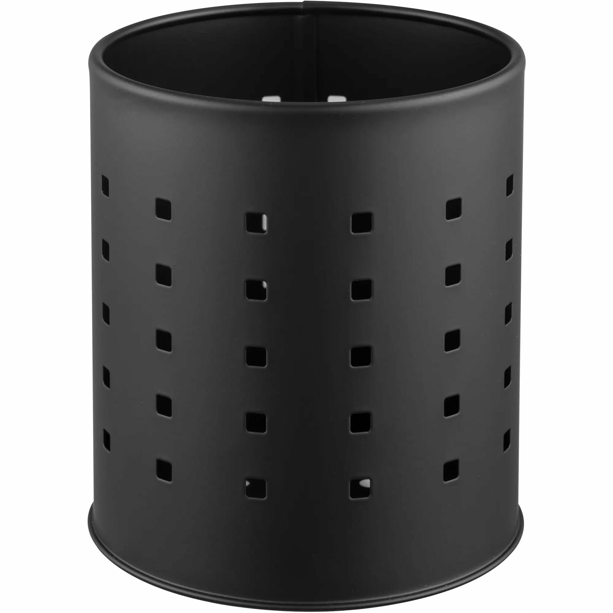 Лоток для столовых приборов 1 отсек Two Dolfins 11х11х13 см металл цвет черный