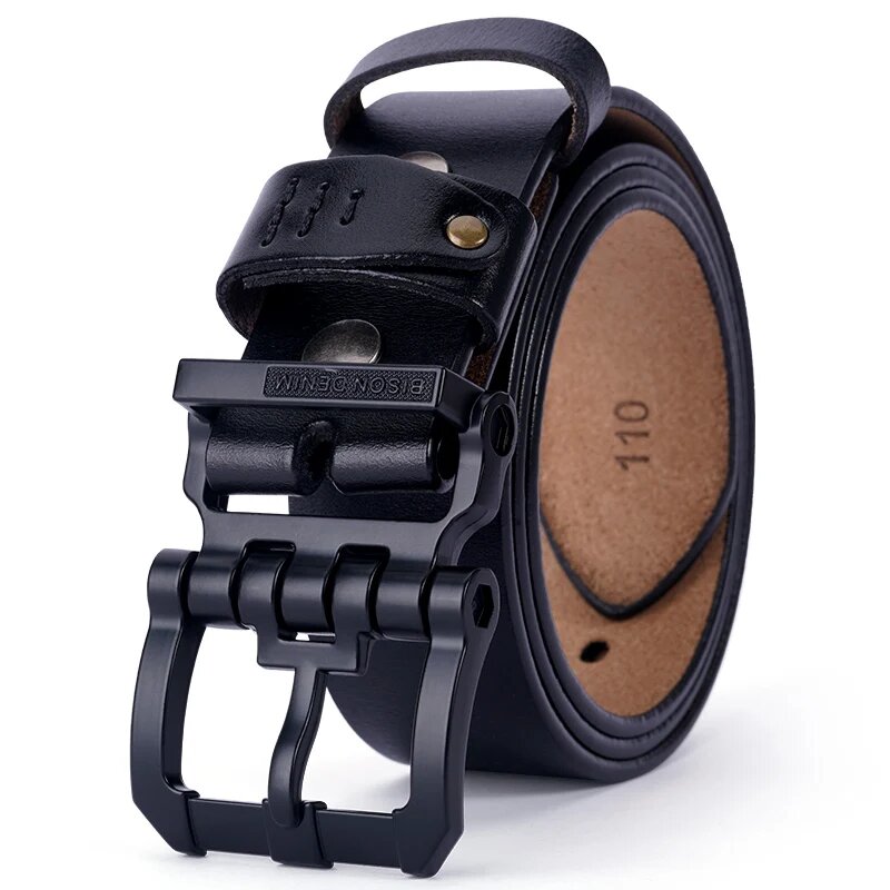 Ремень Bison Denim для взрослых и детей  черный