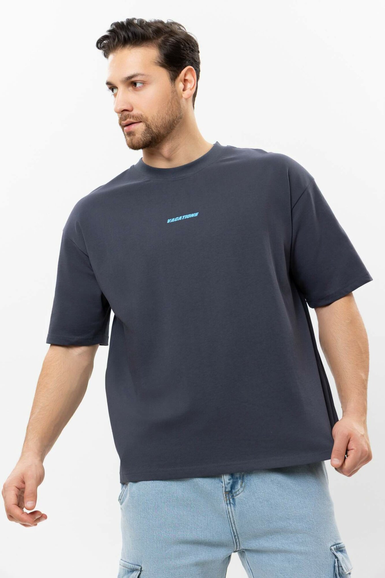 Футболка спортивная TERRA PRO, размер 2XL, dark grey