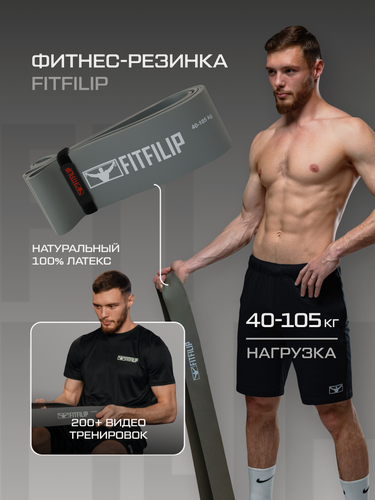 Изображение товара Фитнес резинка FITFILIP, эспандер для подтягиваний, лента для тренировки, резинки для йоги и пилатеса