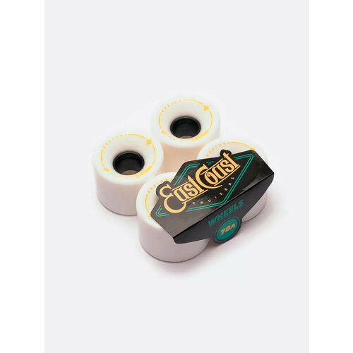 Колеса для скейтборда, круизера Eastcoast shelby white, размер 65х51мм