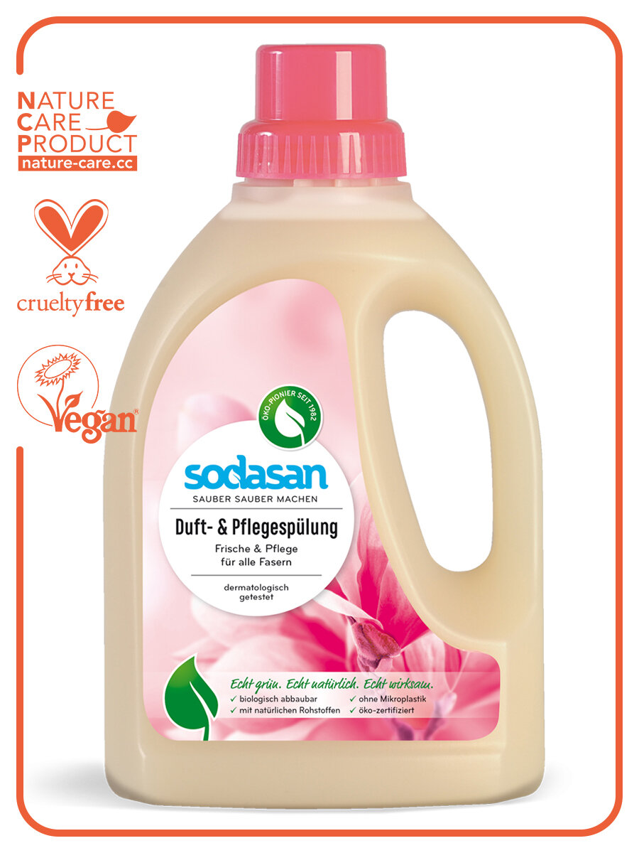 Sodasan Экологический смягчитель тканей кондиционер для белья Магнолия 750 мл