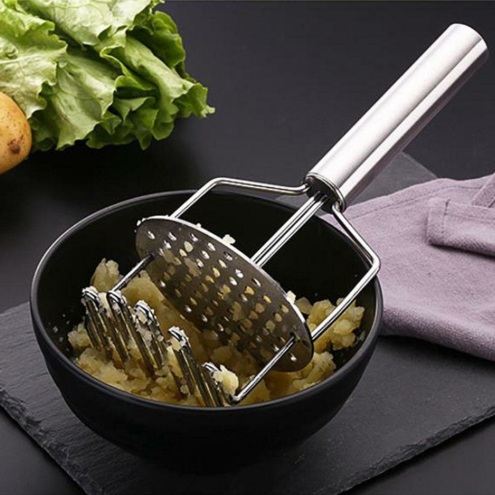 Нержавеющая сталь прочный двухслойный кухонный пресс для картофеля давилка устройство для приготовления картофельного пюре