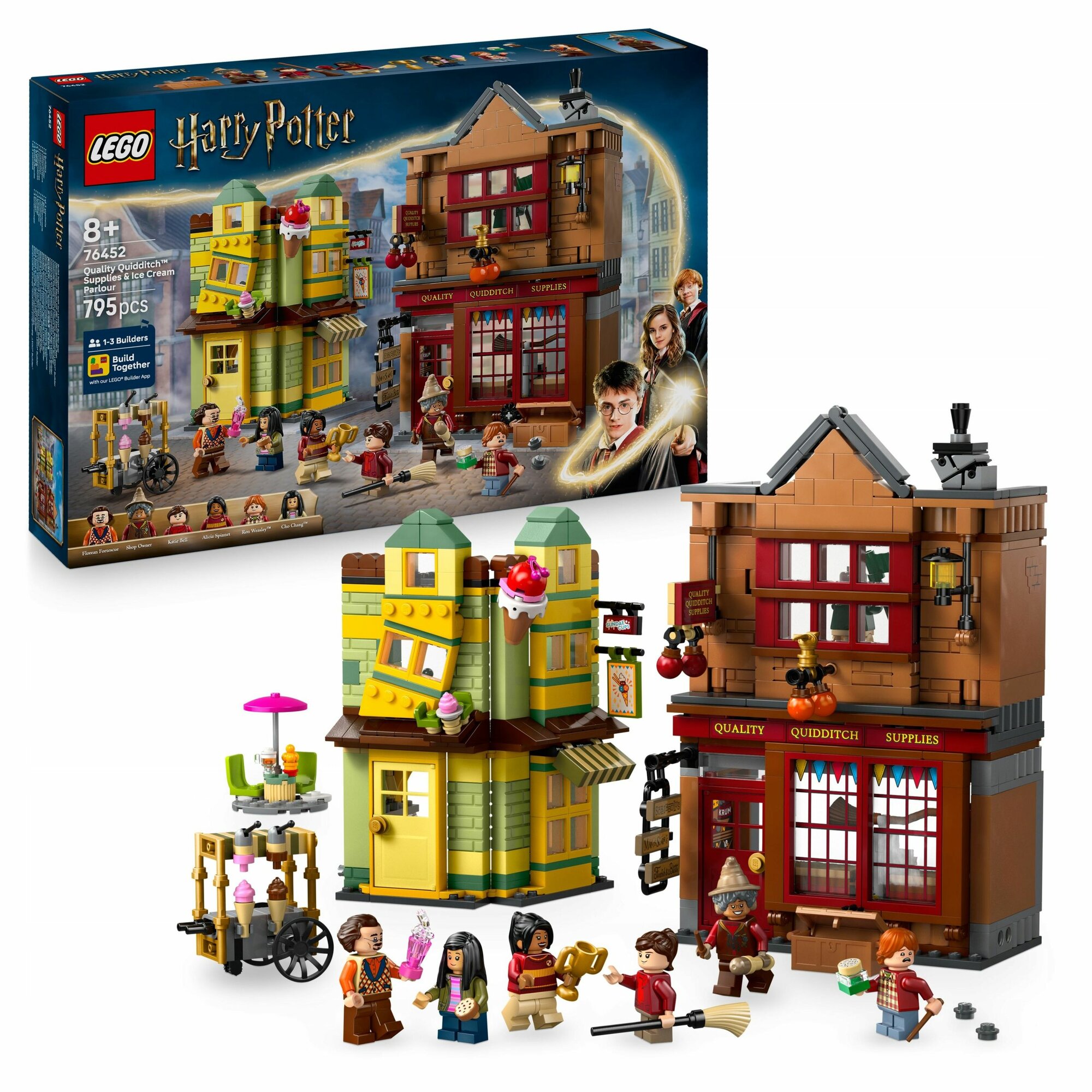 Конструктор LEGO Harry Potter - Фирменное оборудование для квиддича и магазин мороженого - Лего Гарри Поттер 76452