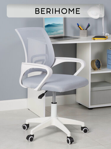 Изображение товара Стул компьютерный, кресло офисное, рабочее BH.10.03 цвет белый, светло-серый