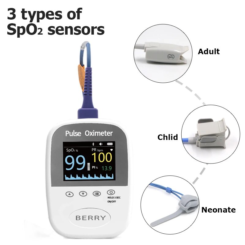 Аксессуары Датчик SpO2 для ягод Пульсоксиметр BM1000A Neonate SpO2 Sensor