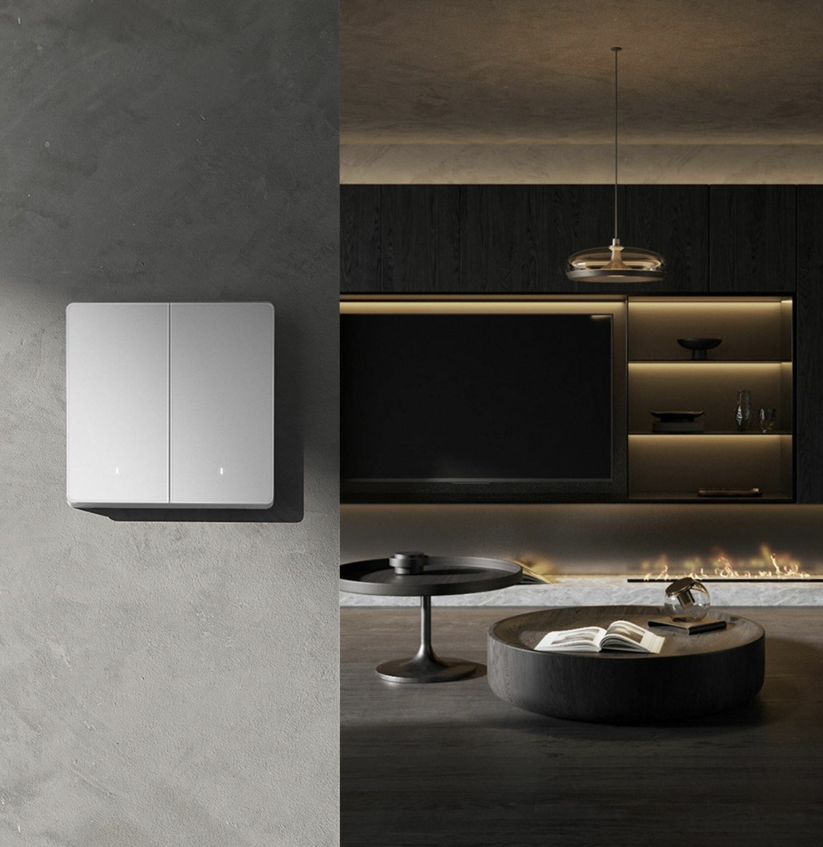 Умный выключатель Xiaomi Mijia PRO в интерьере хрущевки