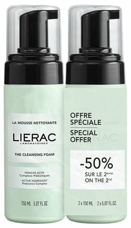 LIERAC Очищающая пенка для лица 150 мл  2
