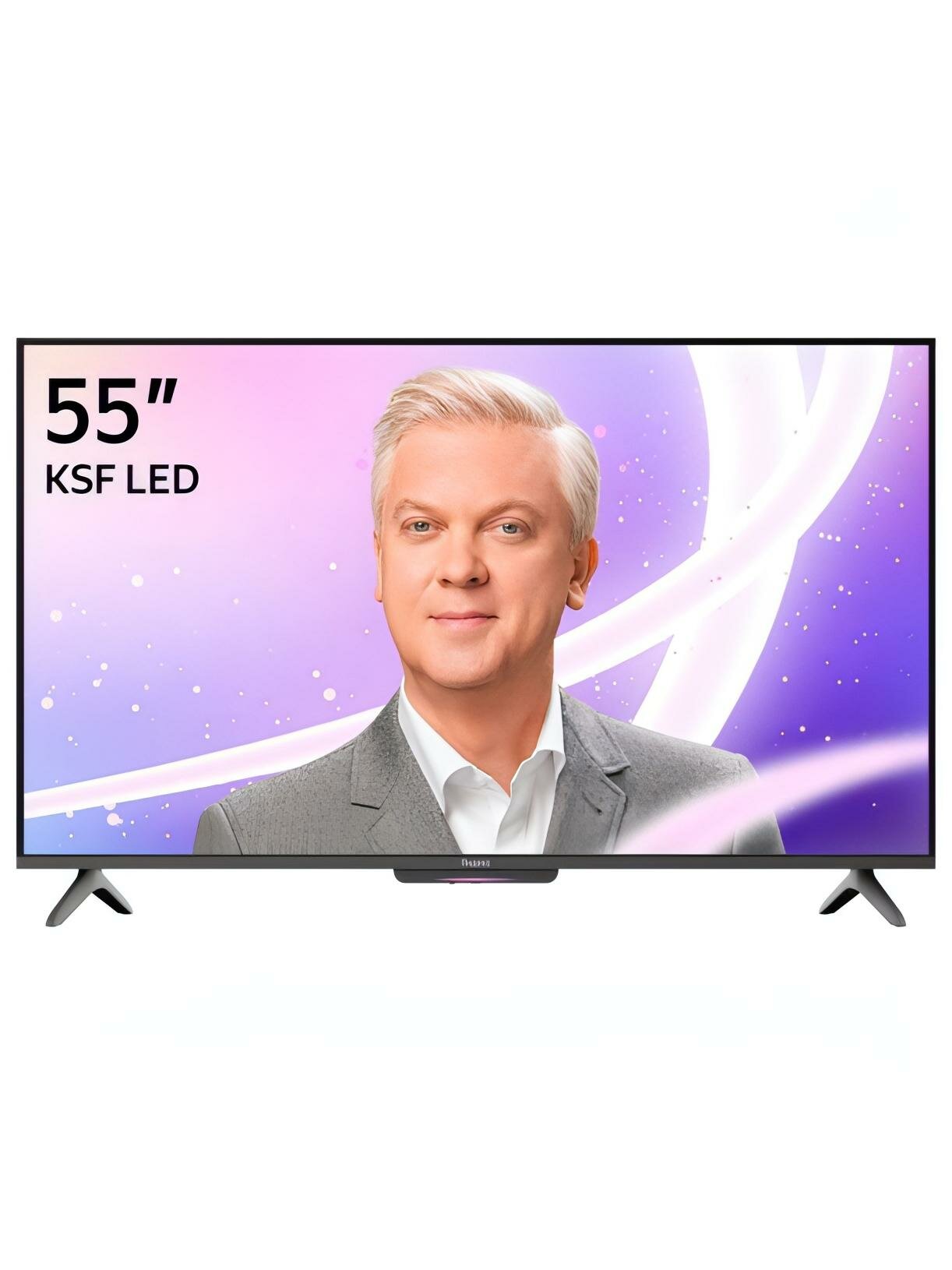 Телевизор Яндекс ТВ Станция Бейсик с Алисой на YaGPT 55“ 4K UHD, LED