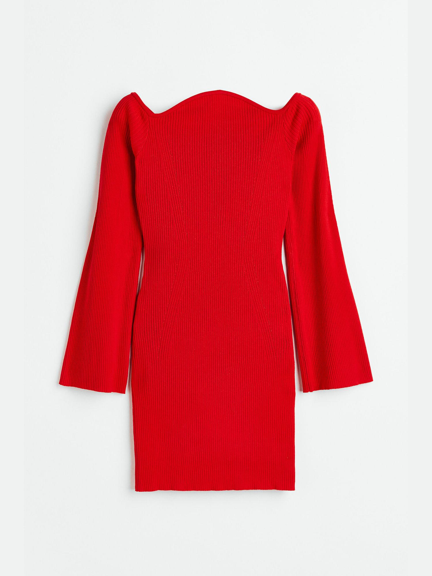 Платье H&M, размер M, красный