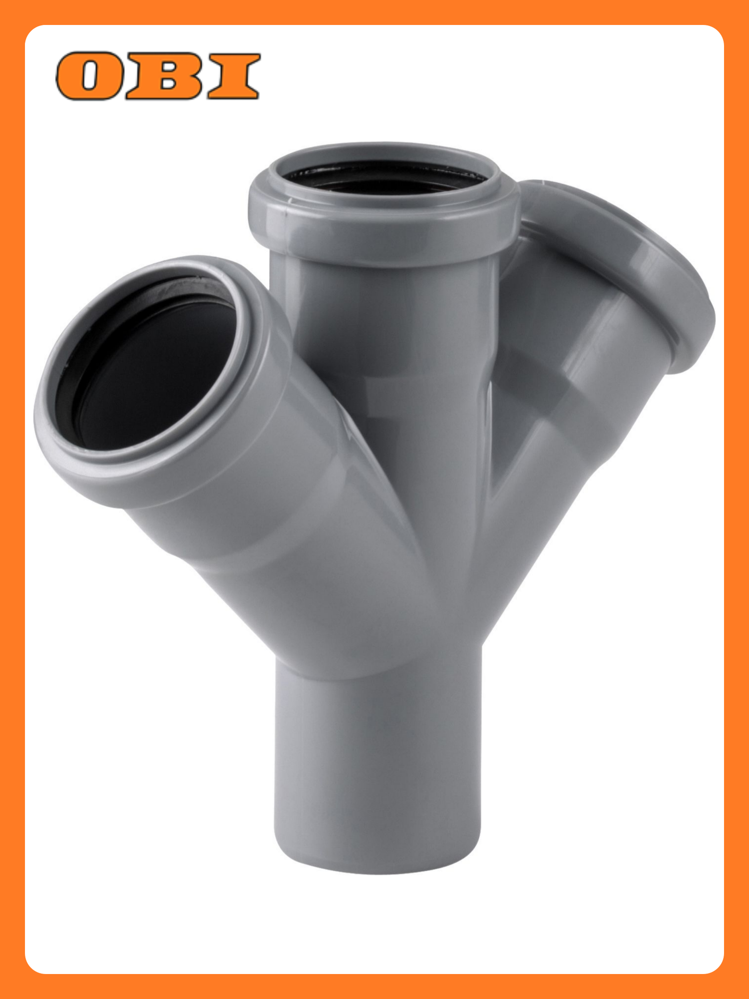 Крестовина Политрон ВК ПП  одноплоскостная  полипропилен  50 мм  45   серая