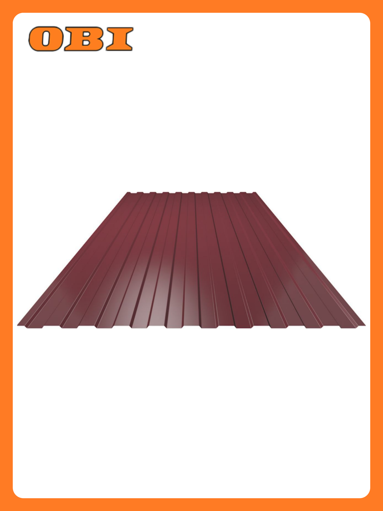 Профнастил Таврос Принтек С-8 красный 2000x1200 мм толщина 045 мм