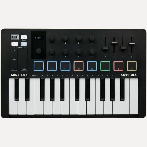 Изображение товара Клавиатура Arturia MIDI MiniLAB 3 Black Edition