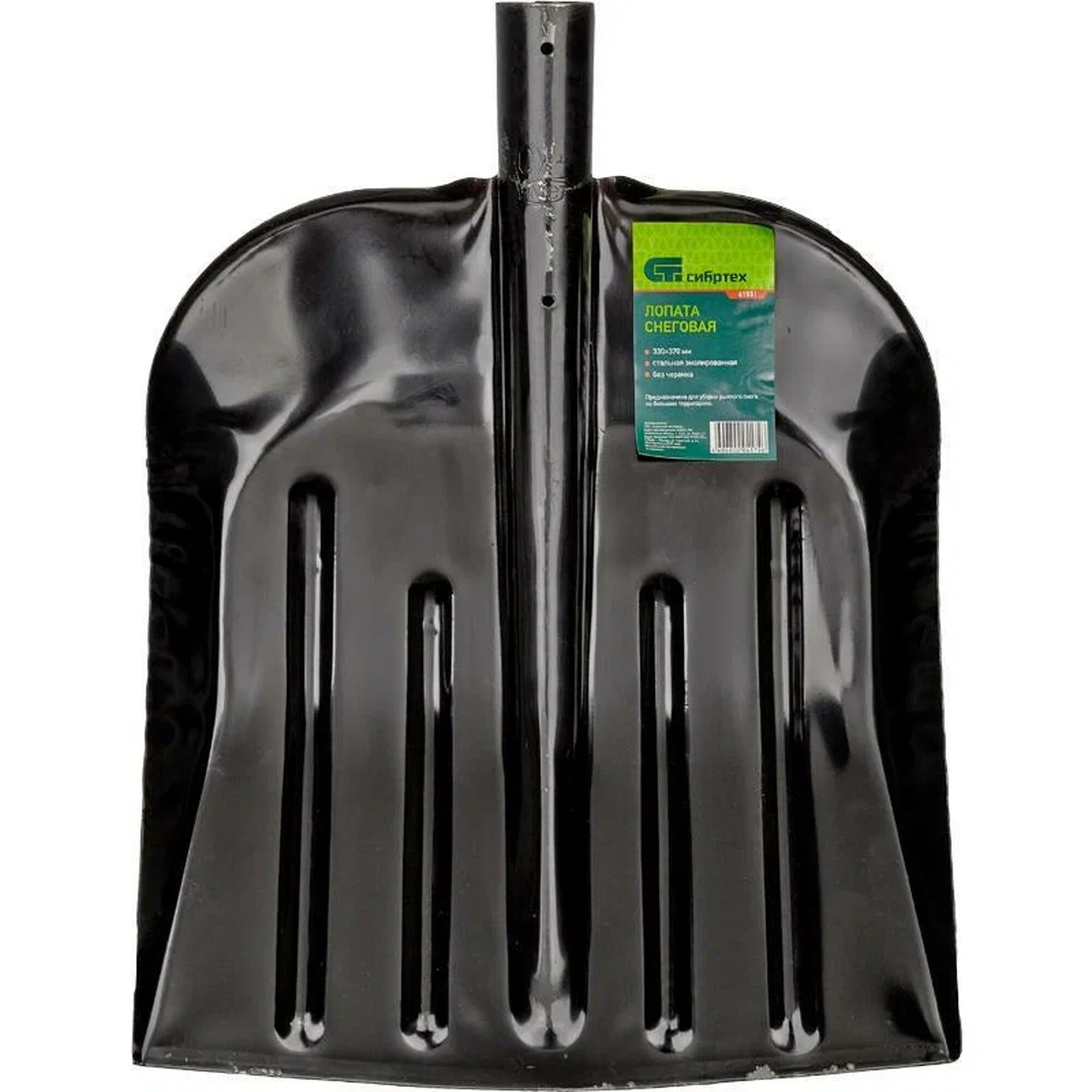 Лопата для уборки снега стальная эмалированная 330 х 365 мм без черенка Россия.