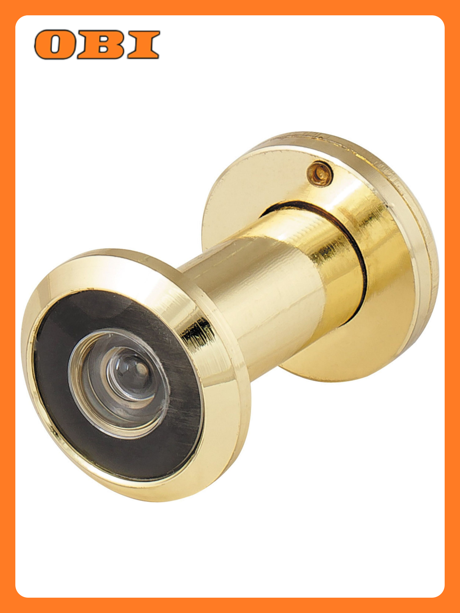 Глазок дверной FUARO DVZ1 ПВХ 35-60мм угол обзора 180° золотистый