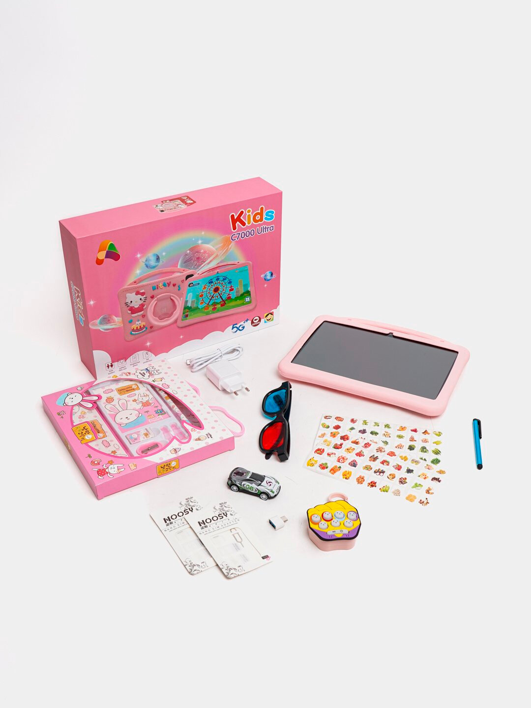 Детский планшет CCIT S-7000, последняя версия Android-13, 5G - Конфетный — фото 1