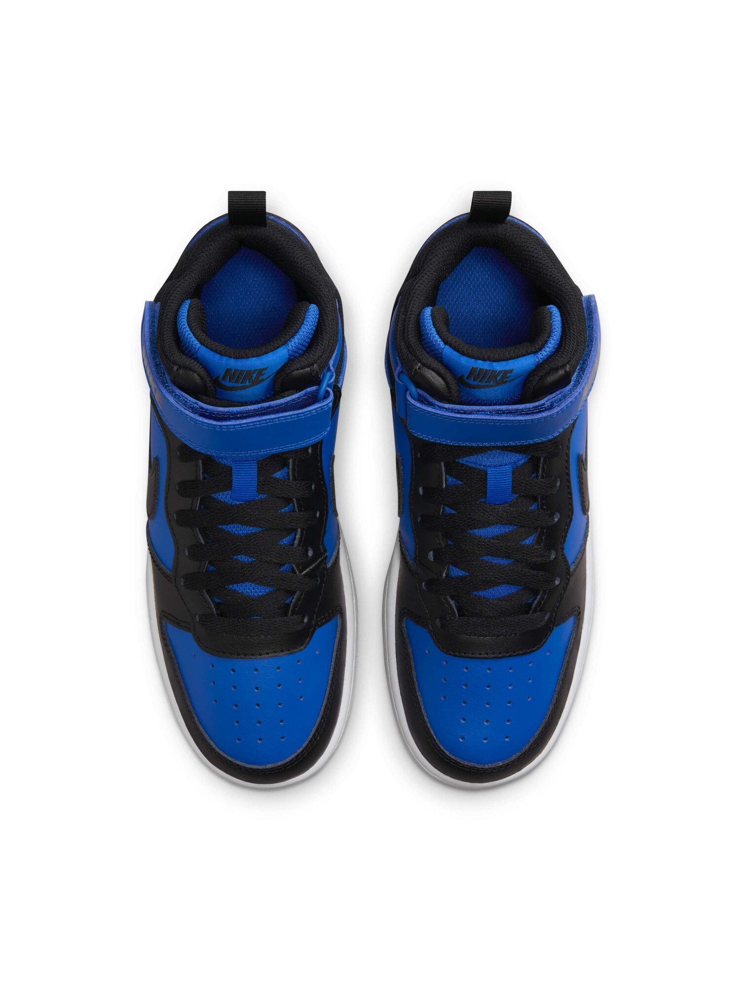 Кроссовки NIKE Court Borough Mid 2 GS, размер 5Y US, синий/черный — фото 1