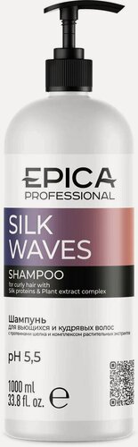 Изображение товара EPICA Professional Silk Waves — шампунь для вьющихся и кудрявых волос, 1000 мл