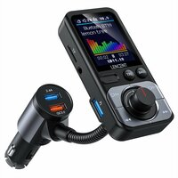 FM-трансмиттер автомобильный с 2USB-портами и поддержкой Bluetooth 5, 0, BT99