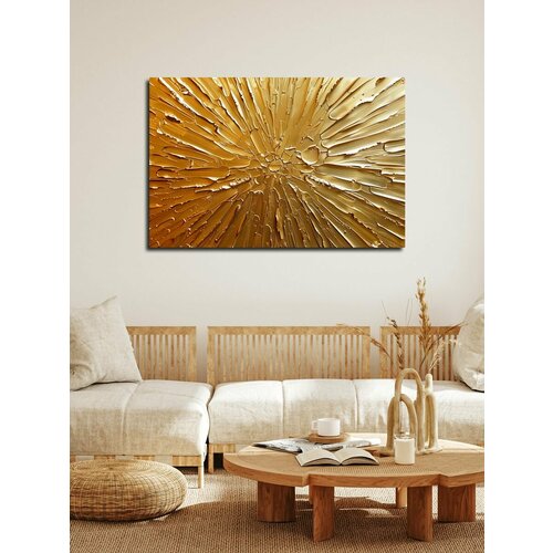 Картина на холсте LOFTime 40Х60 солнце ЗОЛ 3D КС-831-4060