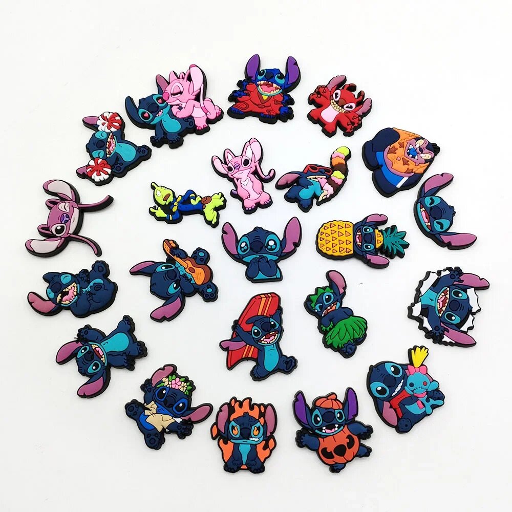 Набор из 22 фигурок Лило и Стич для украшений кроссовок TAKARA TOMY, 22pcs, Унисекс — фото 1