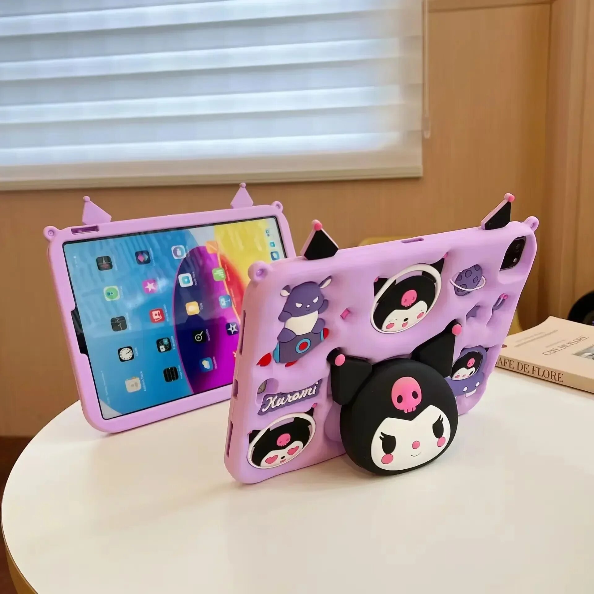 Kuromi Kids Противоударный чехол-подставка для Samsung Galaxy Tab A9 — фото 1