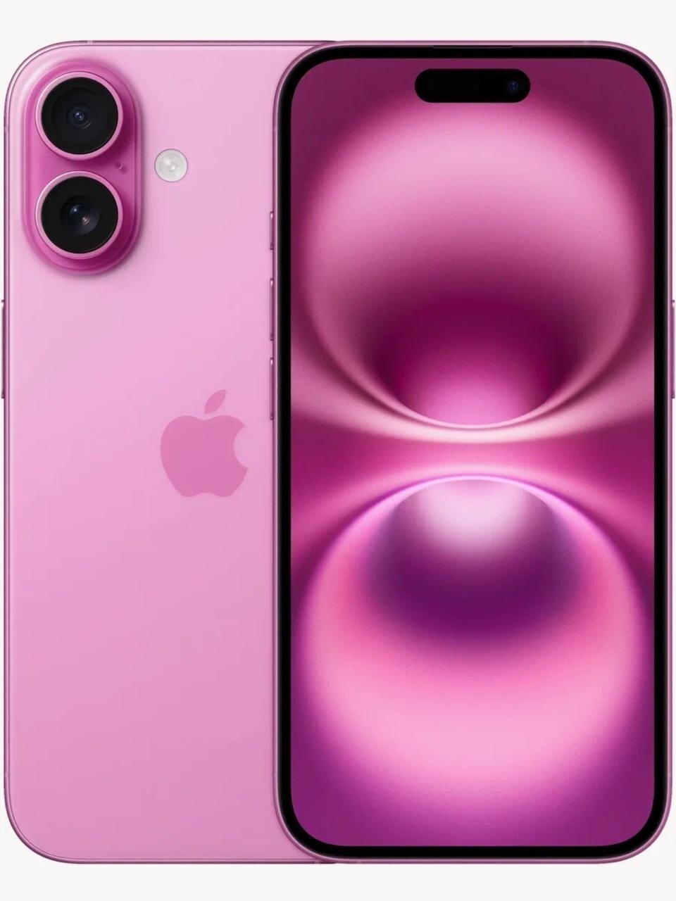 Смартфон Apple iPhone 16, 8/256 GB, nanoSIM+eSIM, Pink, розовый