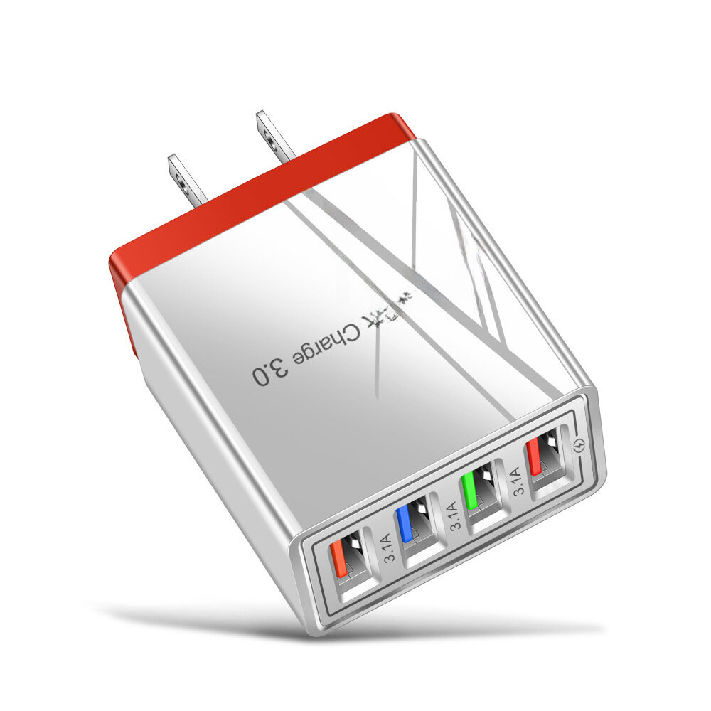Зарядное устройство, 4 USB, 3A, американское качество