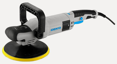 Изображение товара Шлифмашина полировальная сетевая Deko P1500-D PRO, 180 мм, 1500 Вт, черно-синий