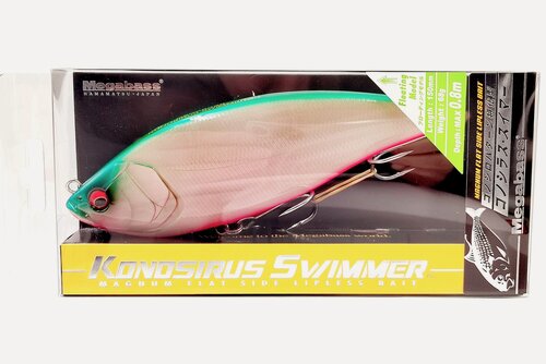 Изображение товара Воблер Megabass KONOSIRUS SWIMMER 150F (150мм, 68гр, плавающий) - PM BAYSIDE GREEN PB