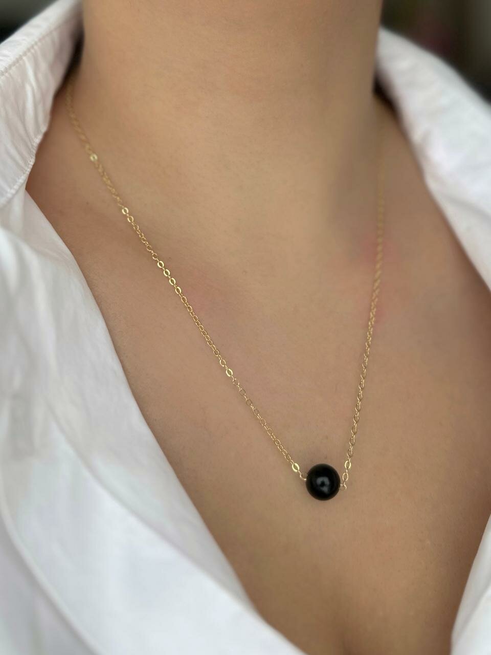 Чокер, агат