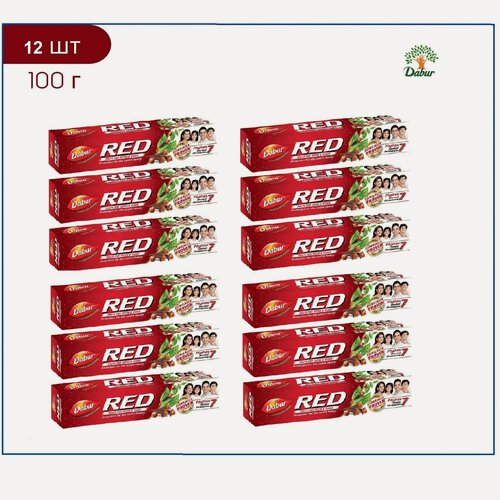 Изображение товара Dabur Red Зубная паста Ред аюрведическая красная Дабур 100 г - 12 шт