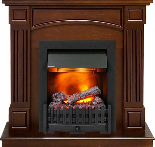 Каминокомплект Dimplex Boston - Темный дуб (Высота 92.5см) с очагом Danville Black FB2