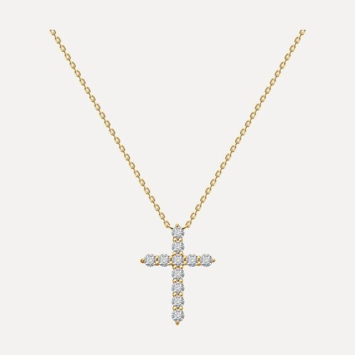 Изображение товара Колье, красное золото, 585 проба, фианит