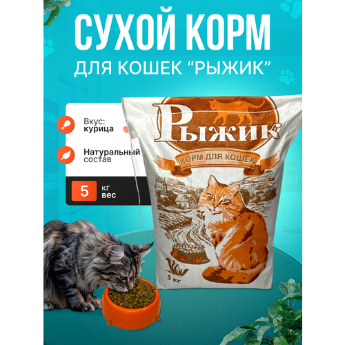 Сухой корм для кошек Рыжик 5кг