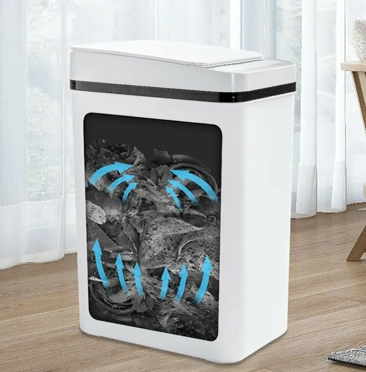 Мусорное ведро Xiaomi, 12 литров, индуктивное открытие, белое