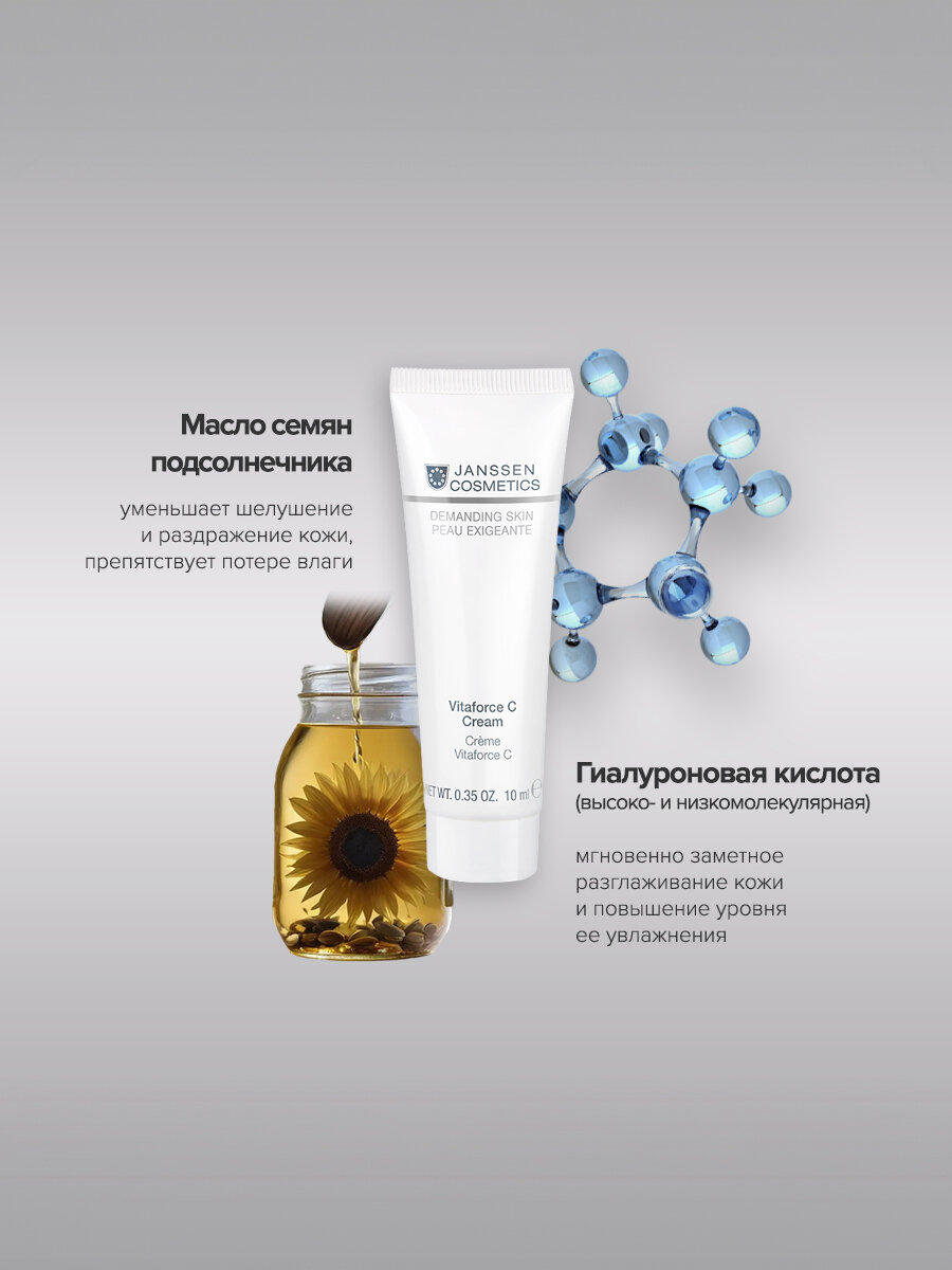 Janssen Cosmetics Регенерирующий крем с витамином С Vitaforce C Cream 10 мл — фото 1