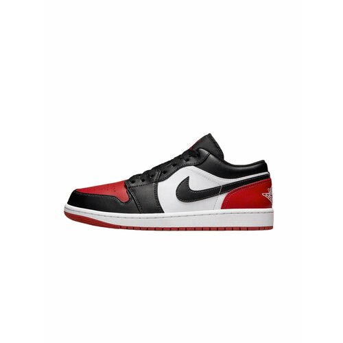 фото Кроссовки nike air jordan 1 low, полнота f, размер 8.5, черный/белый/красный