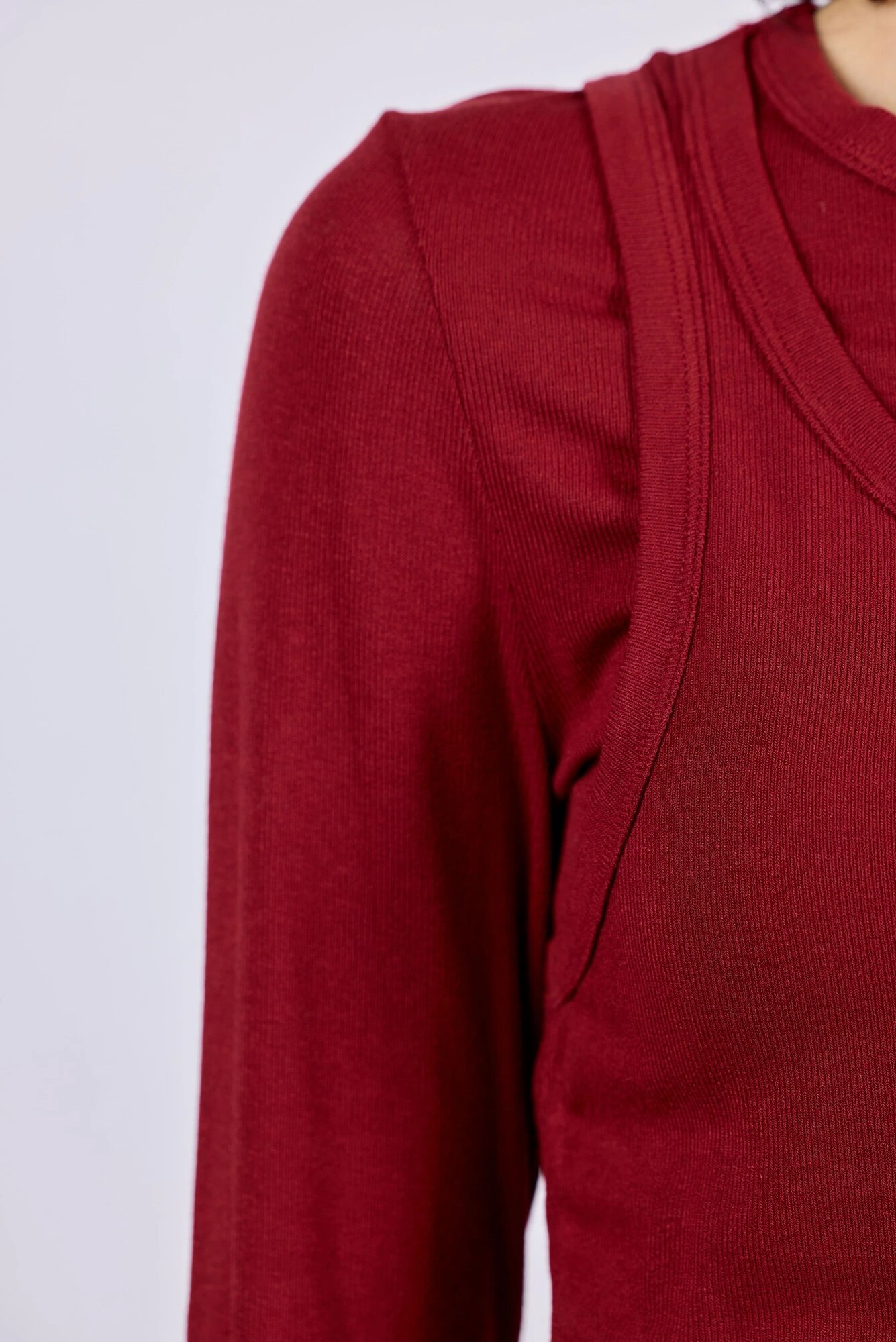 Лонгслив Selfie, размер XS, , красный — фото 1