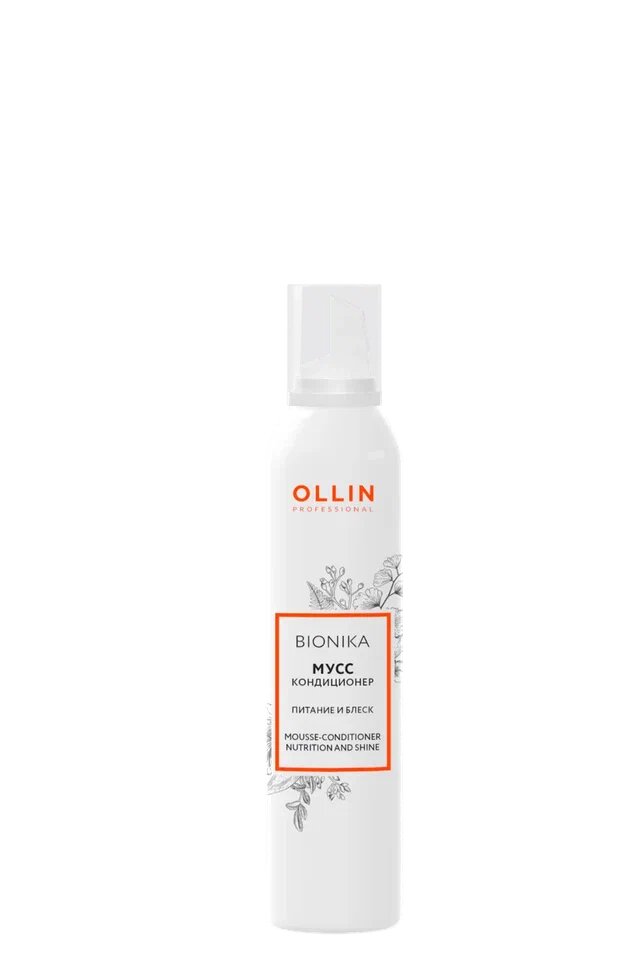 Ollin Professional Мусс-Кондиционер BioNika, питание и блеск, несмываемое средство, 250 мл
